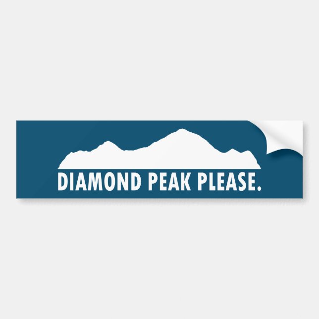 Adesivo Para Carro Diamond Peak, Por Favor (Frente)