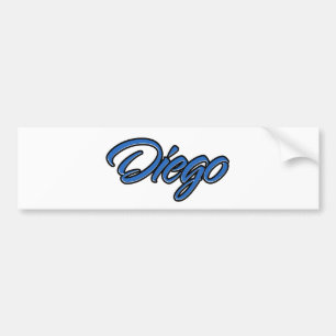 Adesivo Para Carro Diego Name blue Aufkleber Sticker Autoaufkleber