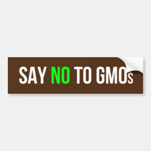 Adesivo Para Carro Diga não ao autocolante no vidro traseiro dos GMO