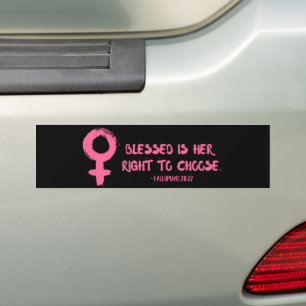 Adesivo Para Carro Direito de Escolher Verso Feminista