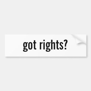 Adesivo Para Carro direitos obtidos? Bumpersticker