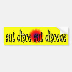 Adesivo Para Carro Disce aut disce