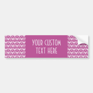 Adesivo Para Carro Dispersticador personalizado de Corações Rosa