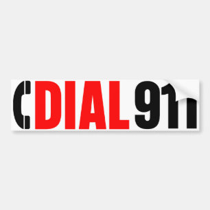 Adesivo Para Carro Disque a etiqueta 2 de 911 polícias