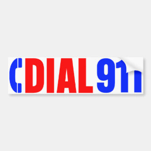 Adesivo Para Carro Disque a etiqueta 3 de 911 polícias