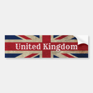 Adesivo Para Carro Distressed UK Flag