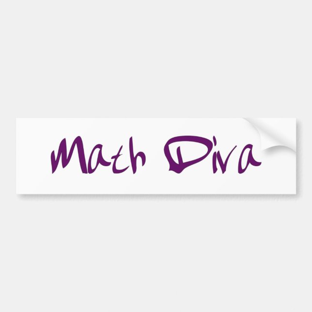 Adesivo Para Carro Diva da matemática (Frente)
