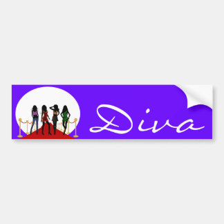 Adesivo Para Carro Diva Fashion Girls on Red Carpet Bumper Sticker