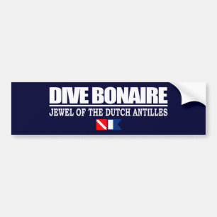 Adesivo Para Carro Dive Bonaire Bumpersticker