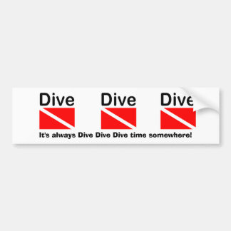 Adesivo Para Carro DIVE DIVE - Bumper Sticker