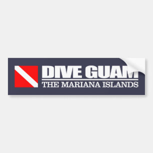 Adesivo Para Carro Dive Guam (q)