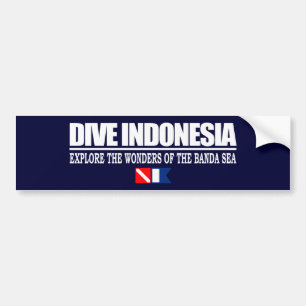 Adesivo Para Carro Dive Indonesia Bumpersticker