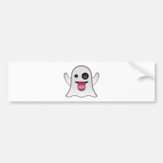 Adesivo Para Carro Divertimento legal de Emoji do fantasma assustador (Frente)