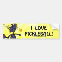 Adesivo Para Carro Divertimento sem medo de Pickleball