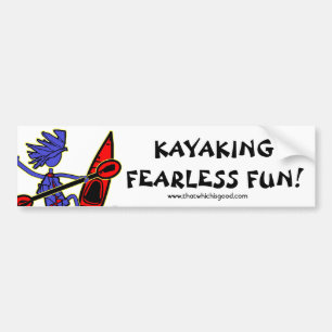 Adesivo Para Carro Divertimento sem medo Kayaking