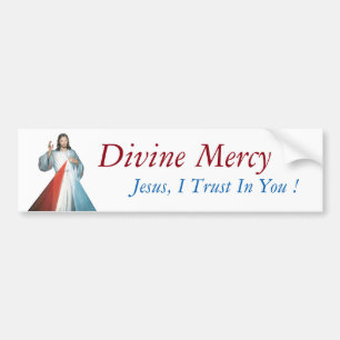 Adesivo Para Carro Divine Mercy Jesus, I Trust In You !