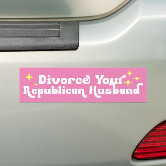 Adesivo Para Carro Divorce Your Republican Husband (No carro)