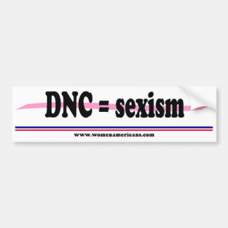Adesivo Para Carro DNC = sexismo