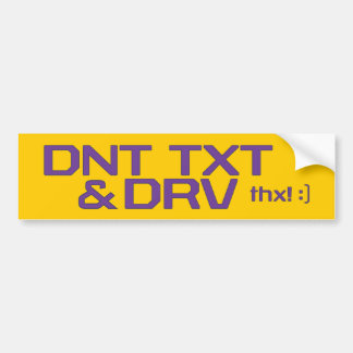 ADESIVO PARA CARRO DNT TXT & DRV