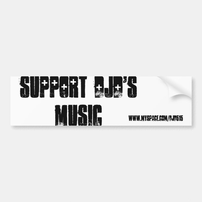 Adesivo Para Carro Do "autocolante no vidro traseiro apoio DJD" (Frente)