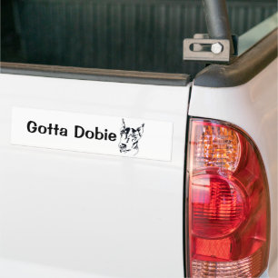 Adesivo Para Carro Doberman Pinscher Bumper Sticker
