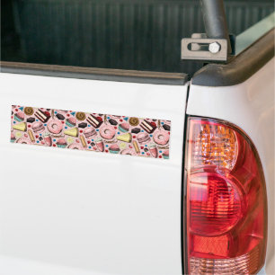Adesivo Para Carro Doces a rosa