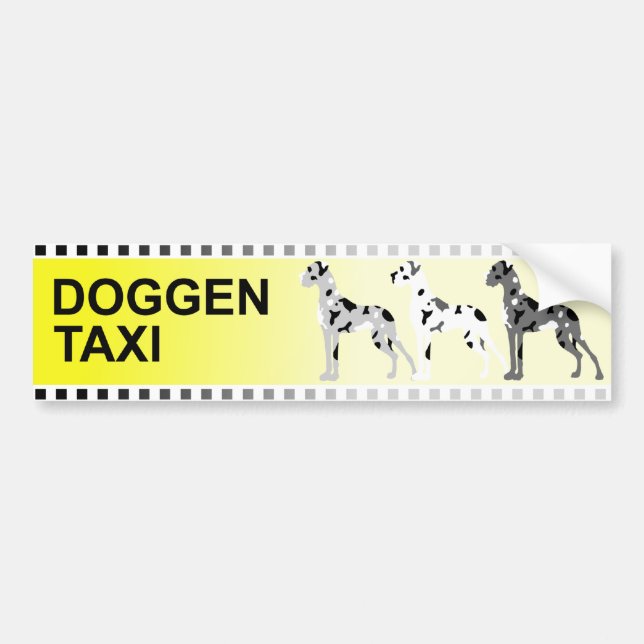Adesivo Para Carro Doggentaxi (Frente)