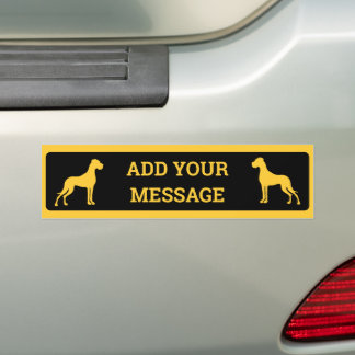 Adesivo Para Carro Dogue Alemão Táxi Amarelo