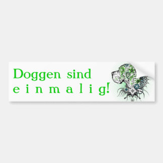 Adesivo Para Carro Dogue Alemão Verde