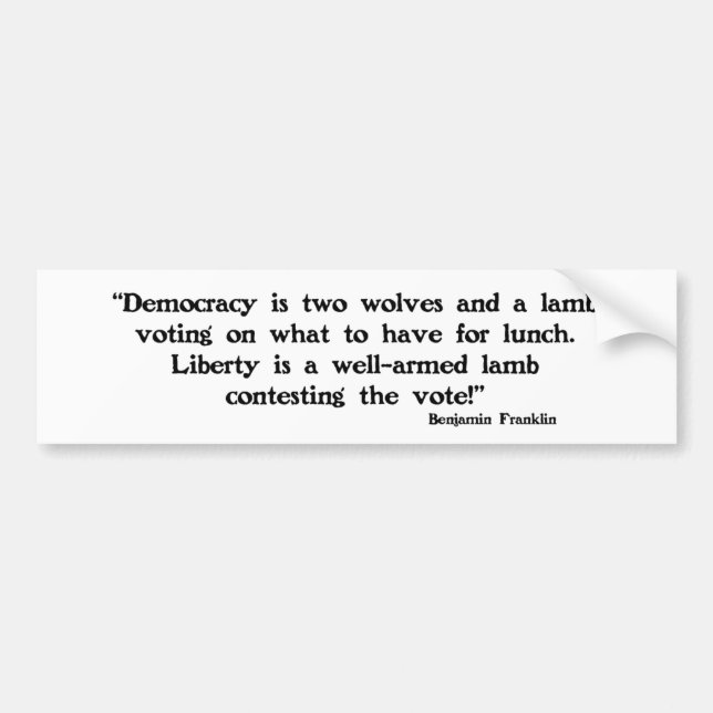 Adesivo Para Carro Dois lobos e um cordeiro (Frente)