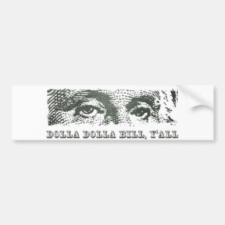 Adesivo Para Carro Dólar segunda-feira de Dolla Dolla Bill Yall