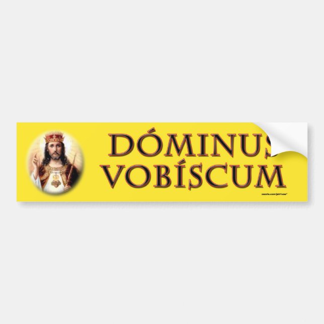 Adesivo Para Carro Dominus vobiscum (Frente)