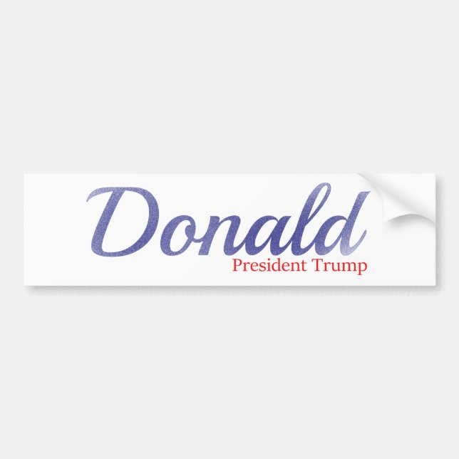 Adesivo Para Carro Donald, presidente Trunfo (Frente)
