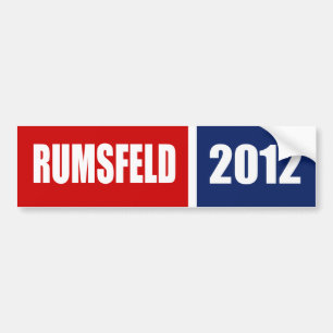 ADESIVO PARA CARRO DONALD RUMSFELD 2012