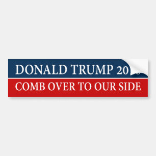 ADESIVO PARA CARRO "DONALD TRUMP 2016 - PENTE SOBRE AO NOSSO LATERAL