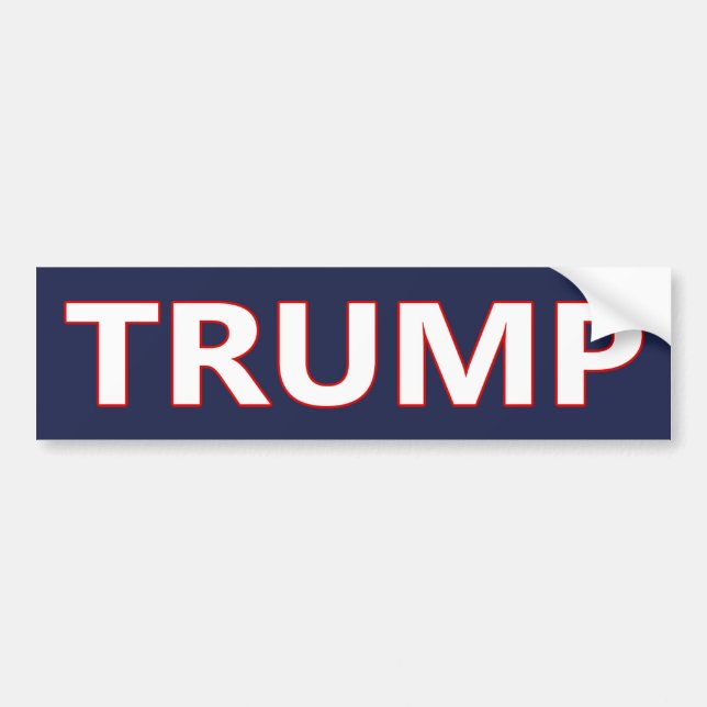 Adesivo Para Carro DONALD TRUMP BOLD BOLper Sticker #MAGA (Frente)