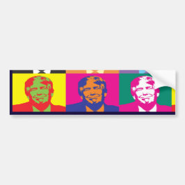 Adesivo Para Carro Donald Trump Pop Art Bumper Sticker