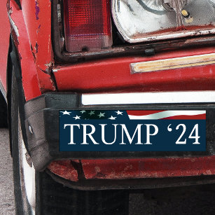 Adesivo Para Carro Donald Trump Presidente 24 Bumper Sticker