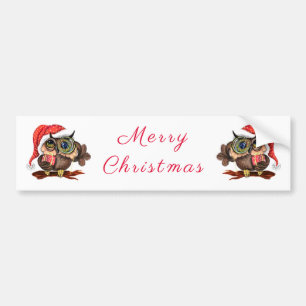 Adesivo Para Carro Doninha-Presente de Natal com Presente