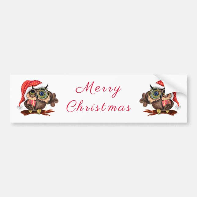 Adesivo Para Carro Doninha-Presente de Natal com Presente (Frente)