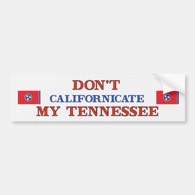 Adesivo Para Carro Dont calinicate Tennessee (Frente)