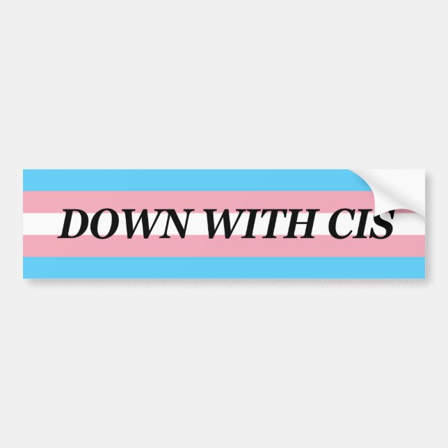 Adesivo Para Carro Down With Cis Bumper Sticker (Frente)