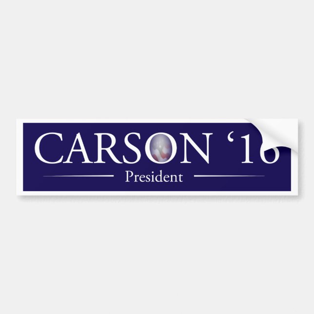 Adesivo Para Carro Dr. Ben Carson para o presidente autocolante no (Frente)