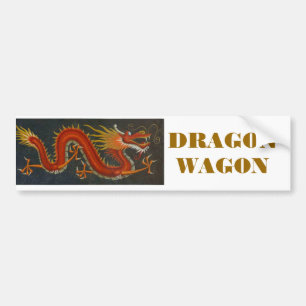 ADESIVO PARA CARRO DRAGÃO VERMELHO DOS DESENHOS ANIMADOS