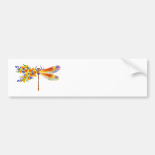 Adesivo Para Carro Dragonfly Amarelo