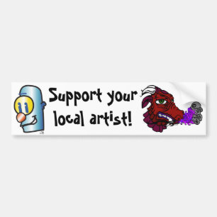 Adesivo Para Carro dragonred, o robô, apoia o artista yourlocal!