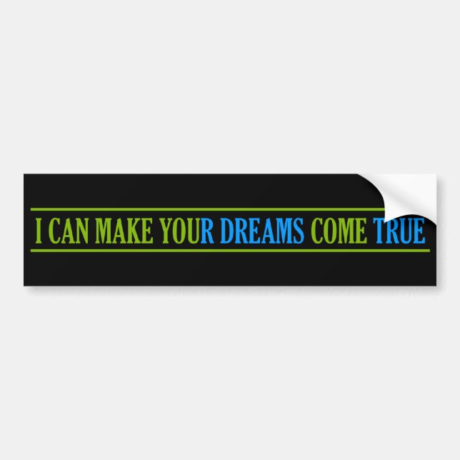 Adesivo Para Carro Dream Maker para-choque (Frente)