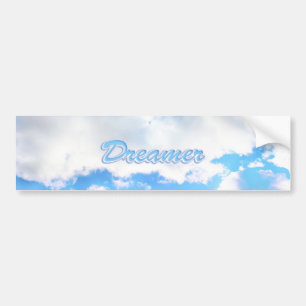 Adesivo Para Carro Dreamer Puffy White Clouds e Blue Sky
