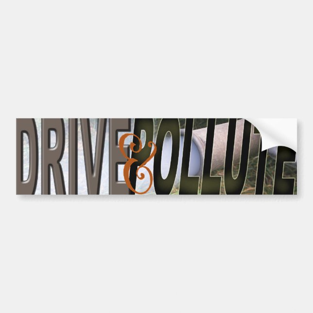 ADESIVO PARA CARRO DRIVE&POLLUTE (Frente)