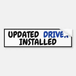 Adesivo Para Carro Driver atualizado engraçado instalado nova licença